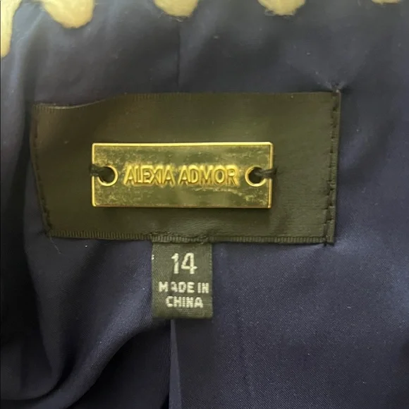 Alexia Admor Blue and White Buttoned Mini Dress - Picture 4 of 4